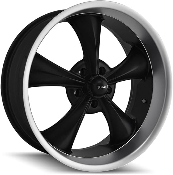 Ridler Style 695 695 Matte Black Wheel with Machined Lip (20x10"/5x114.3mm)