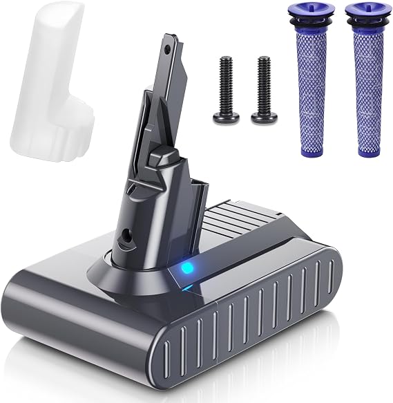 Bonacell 6000mAh Replacement for Dyson V7 Battery Compatible with SV11 V7 Motorhead/Animal/Trigger/HEPA/Car+Boat/Absolute Handheld Vacuum Cleaners 229687 225403 Cordless Vacuum
