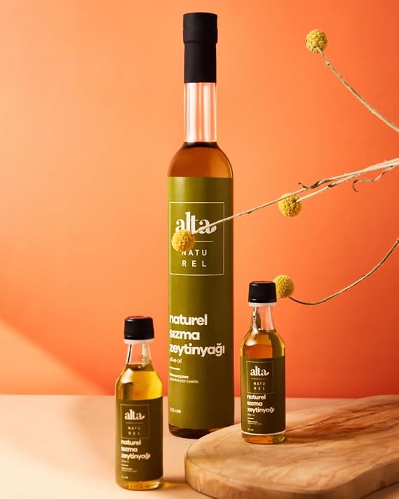 Naturel Soğuk Sıkım Sızma Zeytinyağı Cam Şişe 500 ML