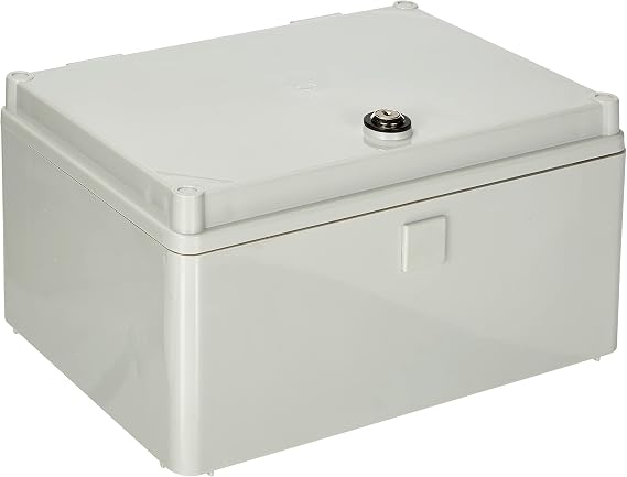 ELEKTRO-PLAST UNI-mini Control Cabinet with Lock 300 x 200 x 160 mm Surface-Mounted Distribution Cabinet Industrial Housing Switch Box 43.01 IP65 5900 White 