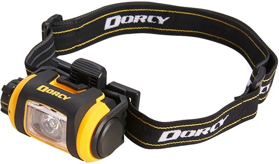 Dorcy Pro Series 200-Lumen Weather Resistant LED Magnetic Headlight with Tripod, Yellow (41-2614)