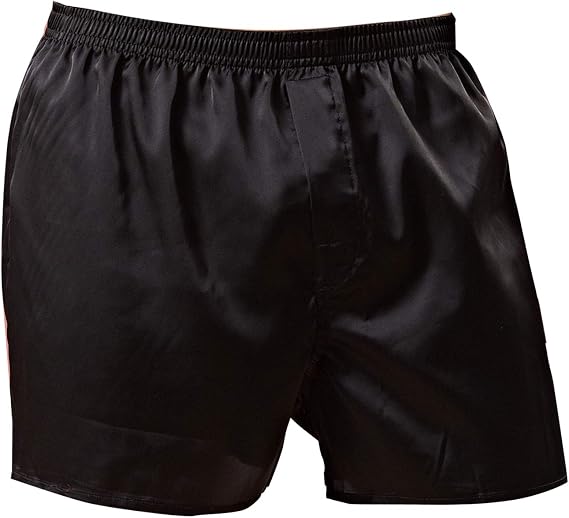 Mens Satin Boxer Shorts Silk Pajamas Bottom Sleepwear Underwear Sleep Shorts