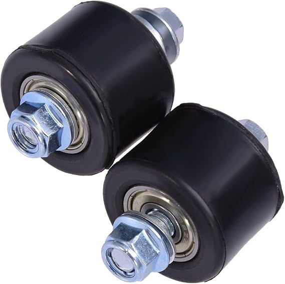 Saihisday Black Lower Chain Roller Guide Set Replacement for Yamaha YFZ 350 Banshee 1987-2006 Inner Diameter 8mm/0.31in Outside Diameter 35mm/1.37inch