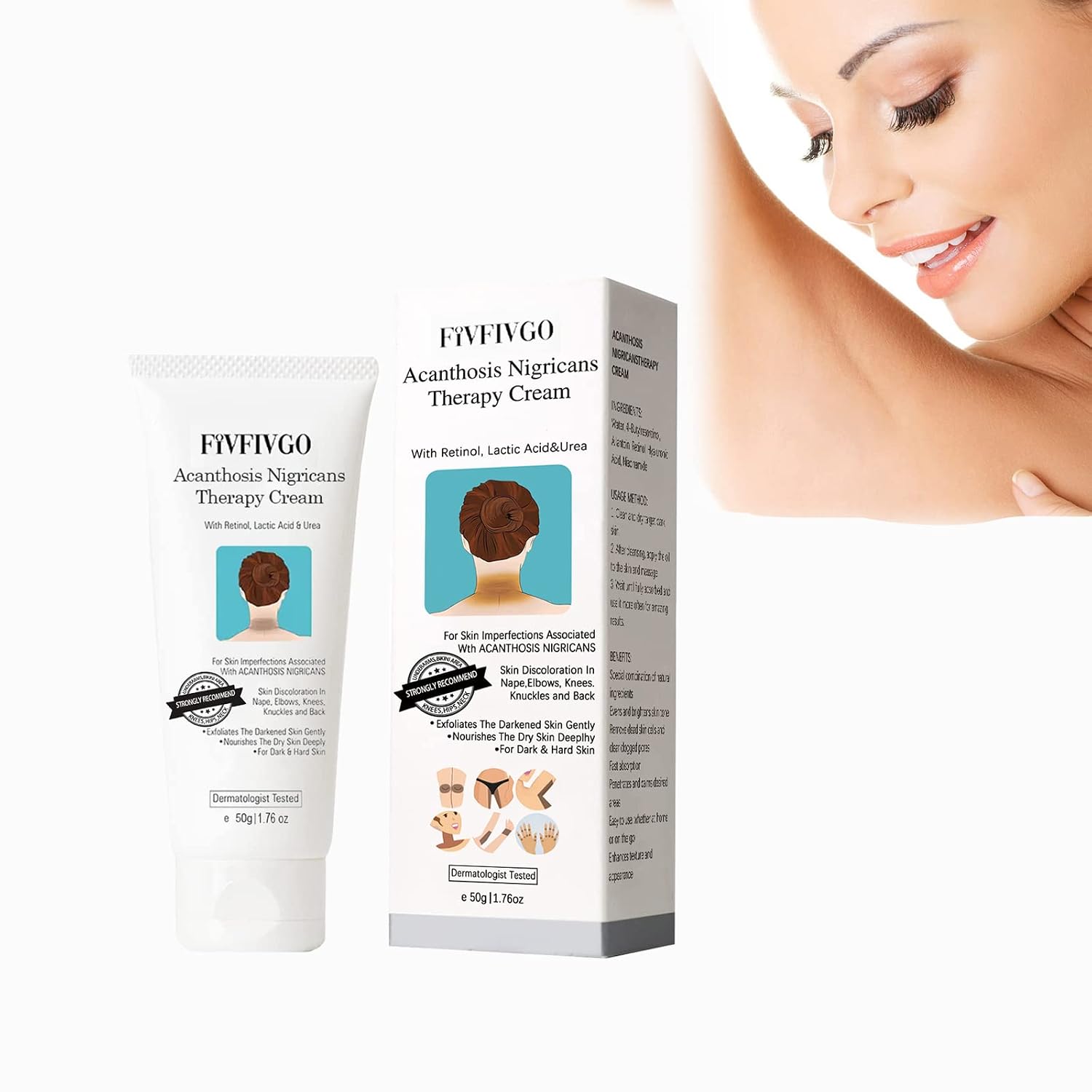 Nigrifree Acanthosis Nigricans Therapy Cream, Nigrifix Cream For Acanthosis Nigricans With Lactic Acid, Removal Of Hyperpigmentation For Intimate Parts, Dark Spot Corrector Whitening Serum 1