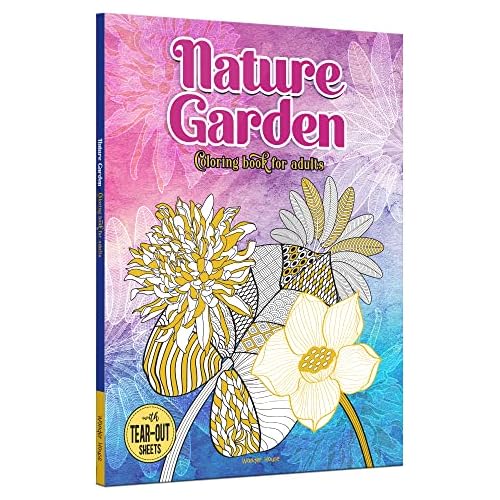 Nature Garden Coloring Book for Adults Paperback – May 30, 2022