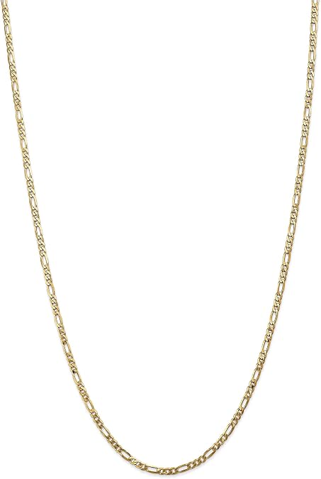 Core Gold 14k 3mm Flat Figaro Chain