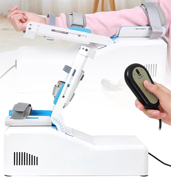 Electric Elbow Joint Rehabilitation Device, Arm Rehabilitation Device, Elbow Brace Arm Exerciser with Remote Control,5~145 Full-Angle Exercise, for Stroke Hemiplegia Patients
