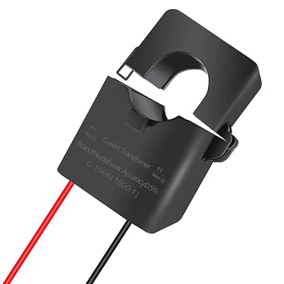 100A Split Core Current Sensor Transformer 1000:1 Ratio AC Current Transformer Coil, Mini Split-CT for Energy Meter