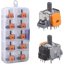 10 Piece High Precision Hole Electromagnetic Joystick - Multi-Platform Compatible, Adjustable for PS5, PS4, X-Box, Switch Pro
