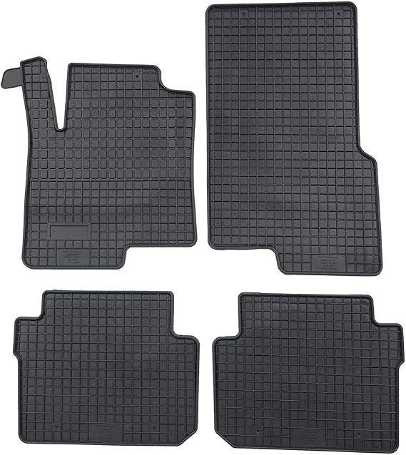 PETEX Rubber Mats Suitable for Forfour from 11/2014 / Twingo from 09/2014 Black 4-Piece Fit