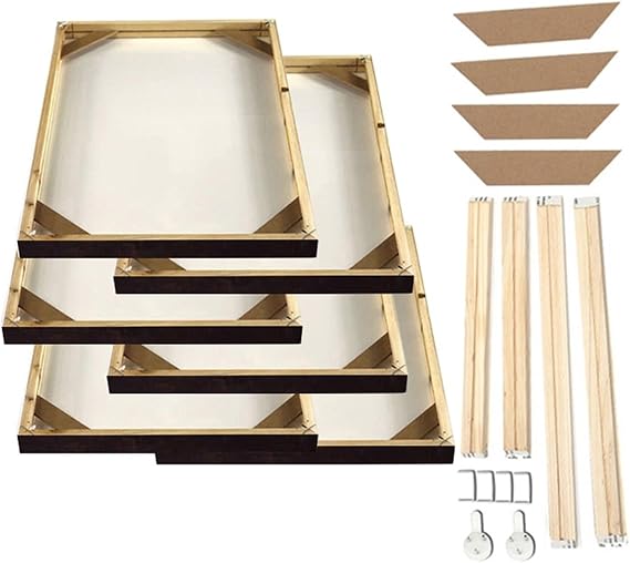 Canvas Frame Kit Picture Frame for Wall Decor Painting 70x140cm 100x200cm Large Size(Height 55 cm,Width 70 cm)