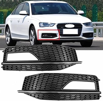 NC MYEEBOO Fog Light Grill Cover Front Bumper Grille for Audi A4 S-line S4 2013-2015 A