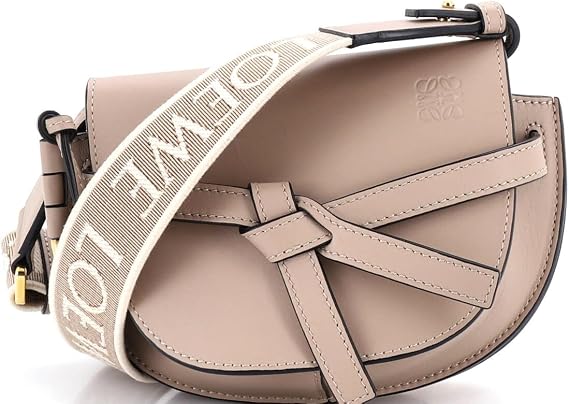 Pre-Loved Gate Dual Shoulder Bag Leather Mini, Neutral