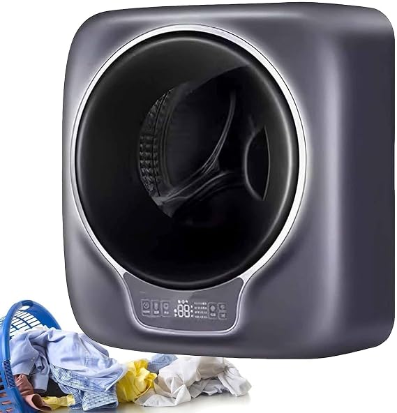 Wall Mounted Mini Laundry Machine and Drying, 3kg Full-Automatic Tumble Laundry Dryer, Compact Tumble Washing Machine and Spin Dryer for Apartment, Home, Dorm