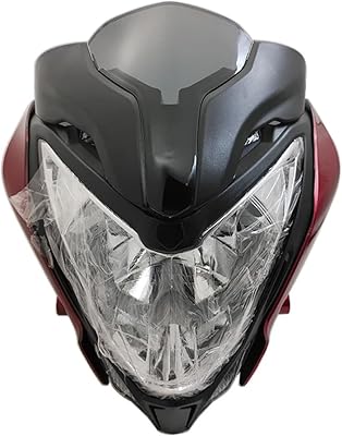 Front Headlight Assembly Compatible With BAJAJ Pulsar 150 200 PULSAR150 PULSAR200 LED Headlamp Motorcycle Black Red Blue FairingRed Halogen