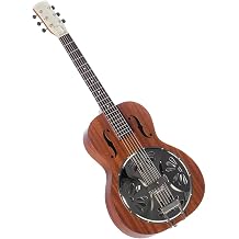 Round Neck Mahogany Solid Resonator Six String Guitar Wood Finish Professional Electric Guitar Instruments t