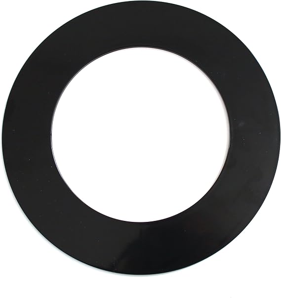 JSP Manufacturing Plastic 4.25" Light Trim Goof Ring for 4" Inch Lighting Fixture Recessed Can (1, Black)