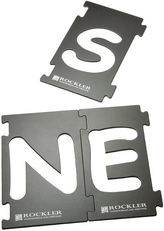 Rockler Router Letter Template Set, 4 Inch, Sign Making Letter Templates