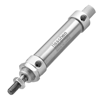 Heschen Stainless Steel Mini Pneumatic Air Cylinder MA 2550 Bore 25mm Stroke 50mm Single Rod Double Acting