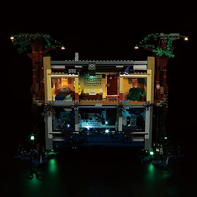 JANWAALY LED Lighting Kit Compatible with Lego The Upside Down 75810 Building Kit - Lights Only - Decoration LED Light Kit Without Building Block Model Basic Version