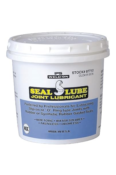 Weld-On 87705 Seal Lube Gasket Lubricant, Milky-White, 1 Pint