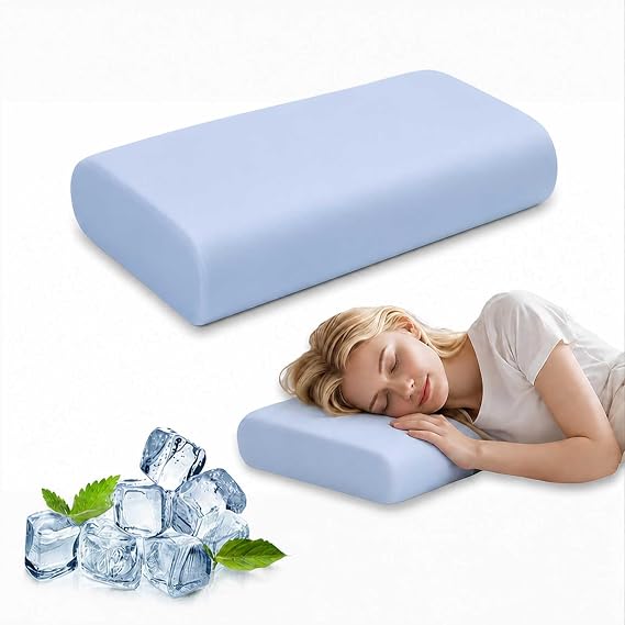Cervical Pillow for Neck Pain Relief, Cooling Memory Foam Ergonomic Support