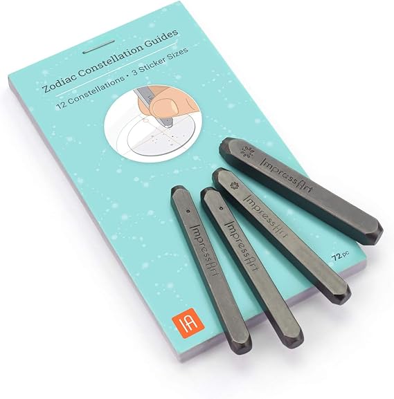 ImpressArt Zodiac Constellation Kit - Includes Metal Stamps & Sticker Guides (Kit)