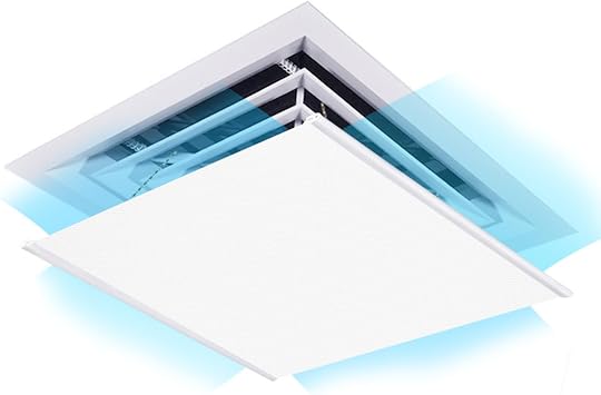 BINDT Air Conditioner Deflector for Ceiling Central Air Conditioning Prevent Air from Blowing Directly to People,Angle Adjustable Oxford Cloth