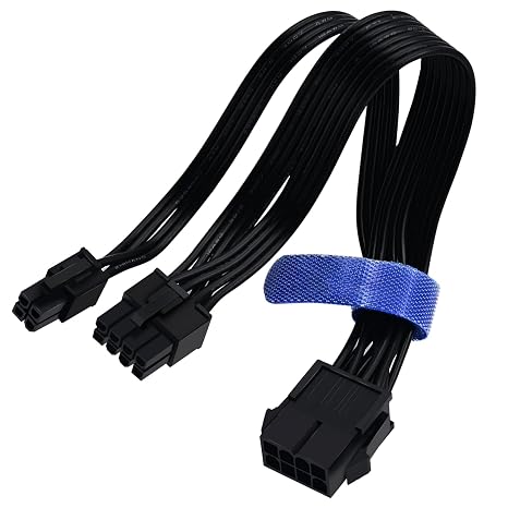COMeap 8 Pin to 4 Pin CPU Power Adapter, CPU 8 Pin ATX 4 Pin Male Converter Extension Cable for Motherboard 9.5-inch(24cm)