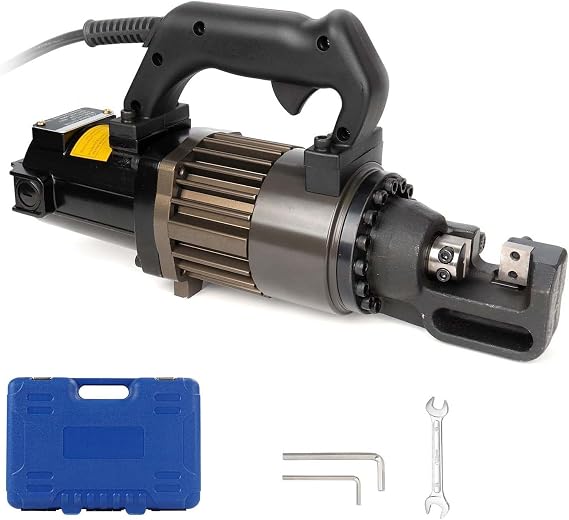 Portable Hydraulic Rebar Cutter, 900W Handheld Rebar Cutting Machine, Cutting range: 4-16mm, Steel Bars and Various Steel Rod Cutting Tools, 220V