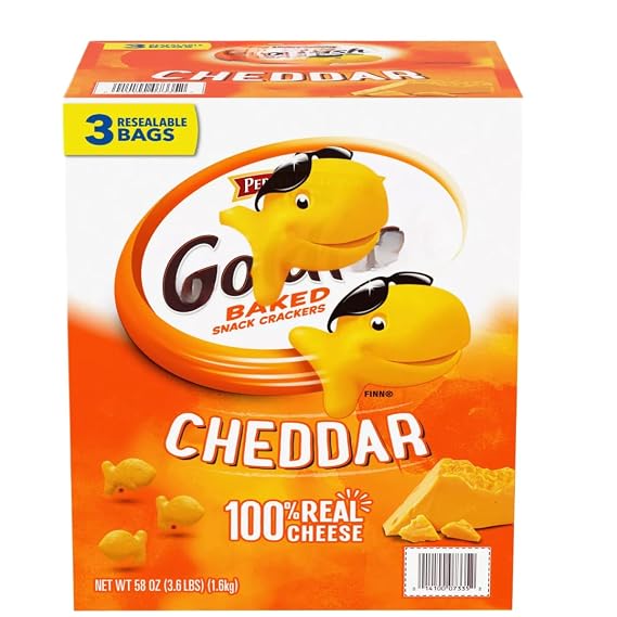 Cheddar Crackers, Resealable Bags, 19.2 oz, 3 bags (1 Pack)