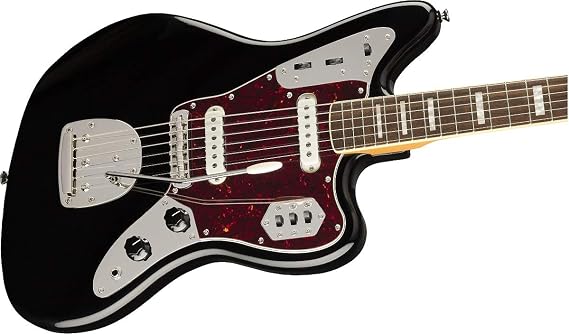 Squier Classic Vibe 70s Jaguar Electric Guitar, Laurel Fingerboard, Black