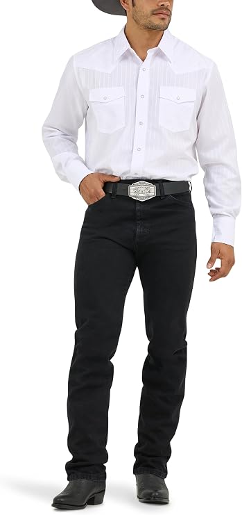 Wrangler Men's Cowboy Cut Silver Edition Slim Fit Boot Cut Jean