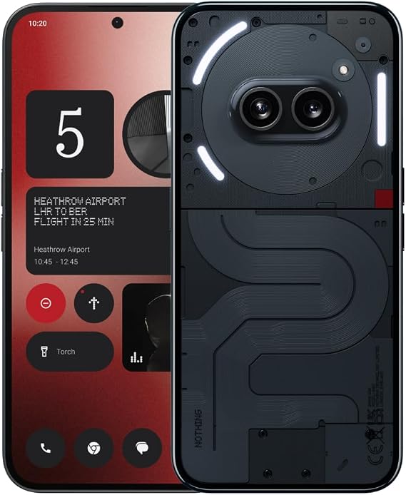 Nothing Phone (2a) 8+128GB - Unlocked mobile phone with Nothing OS 2.5 - Black