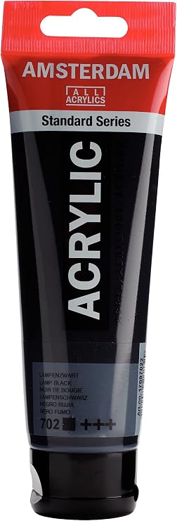 Amsterdam Standard Series Acrylic Tube 120ml Lamp Black 702 (17097022)