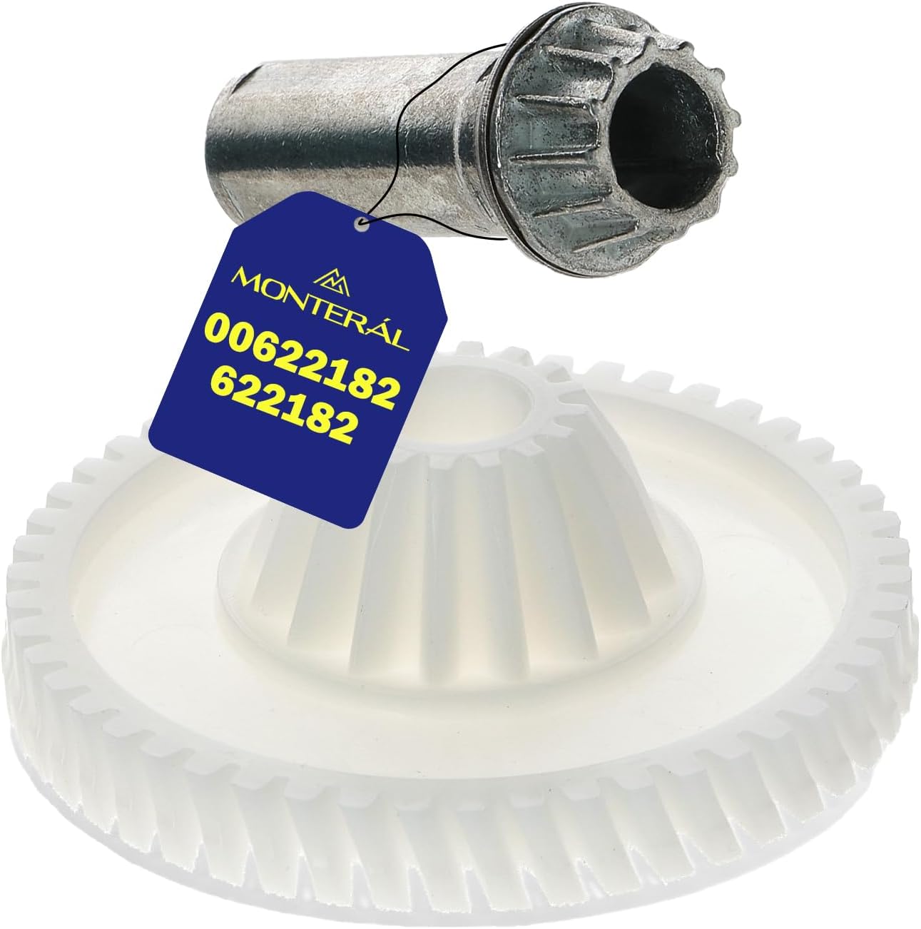 MONTERAL Gear with metal shaft for the food processor with the original code 00622182 622182 for Bosch for Siemens