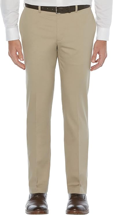 Savane Men's Slim Fit Ultimate Performance Chino Flat Front Pant
