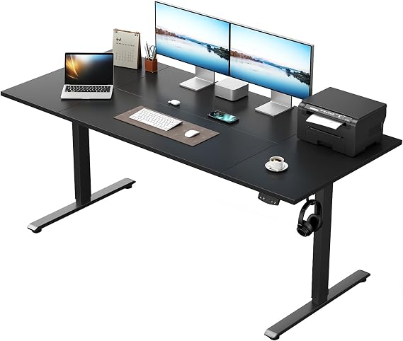 Klicelor Height Adjustable Electric Desk, 2 Memory Buttons, 160x80cm