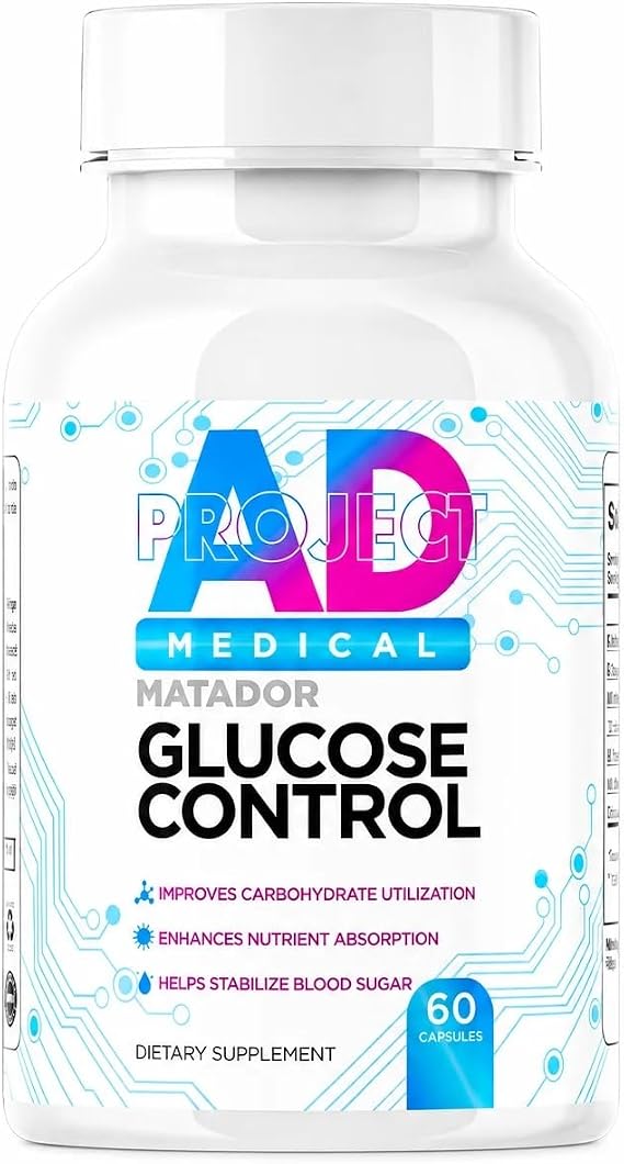 Project AD Matador Glucose Control Dietary Supplement 60 Capsules