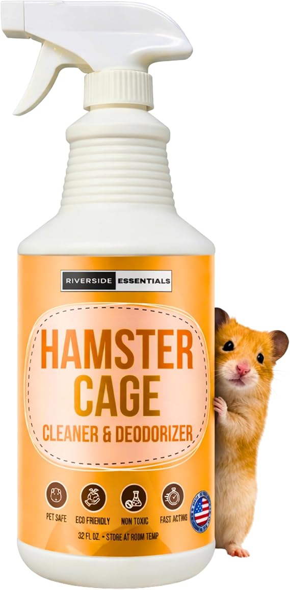 Hamster Cage Odor Eliminator & Cleaner Spray, 32oz Made in USA