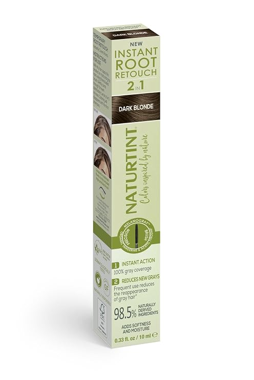 Naturtint Instant Root Retouch - Dark Blonde 2-in-1 Gray Coverage, 0.33 fl oz