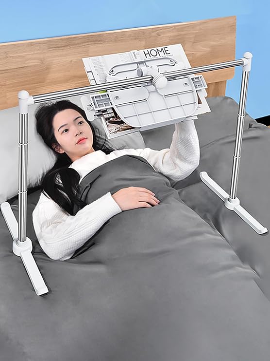 Sleeping Reading Stand, Book Stand, Bed Book Arm, Tablet Stand, Arm, Book | Ambidextrous Height and Angle Adjustment, Improves Posture, Gift for Children, Adults, and Elderly