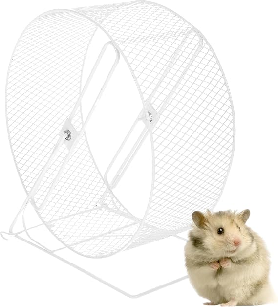 Silent Hamster Wheel - 8.7in Solid Track, Small Animals Running Wheel,