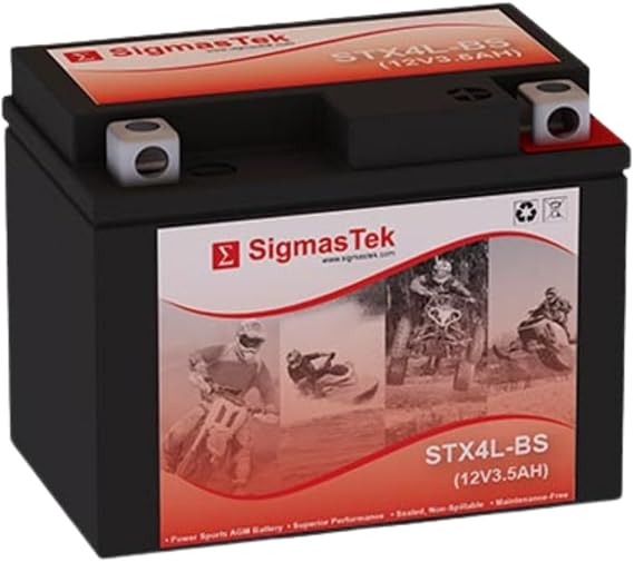 SigmasTek STX4L-BS Motorcycle Battery