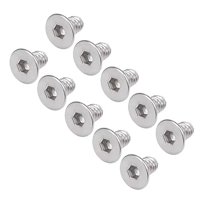 50 Pcs M3-0.5 x 5mm Flat Head Socket Cap Screws Bolts, Stainless Steel 18-8 304, Bright Finish, Allen Socket Drive,Machine Screws Inner Hex Screw Fasteners Bolts