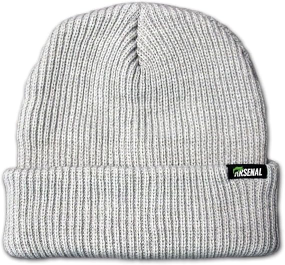 Arsenal Fishing Beanie Knit Cap - Warm Cuffed Hat for Winter and Outdoor Adventures, Stylish Wool Cap for Fishing Activities