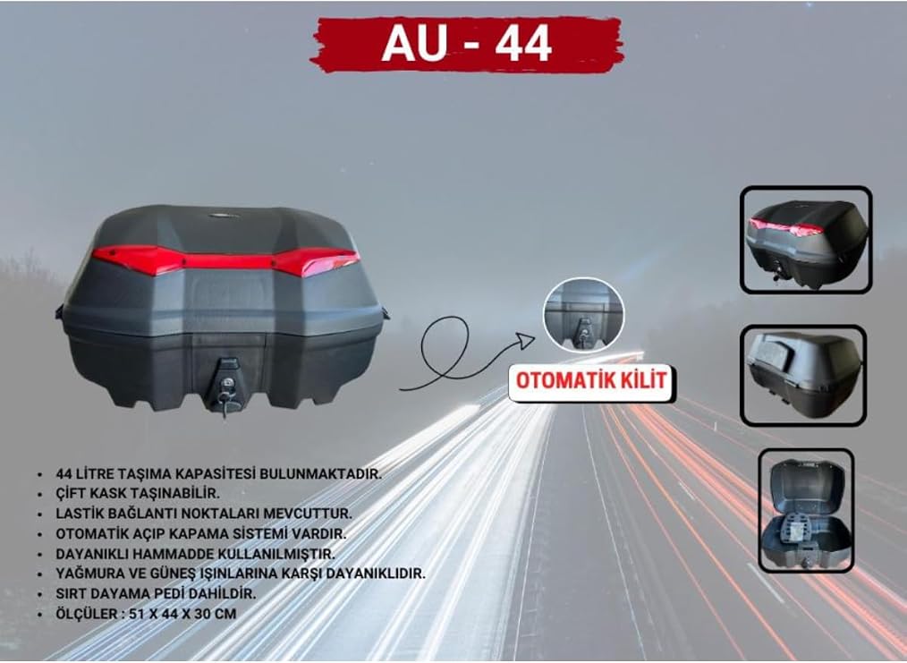 Bİke Sky Tİen 44 Lİtre Otomatİk Motosİklet Çantasi