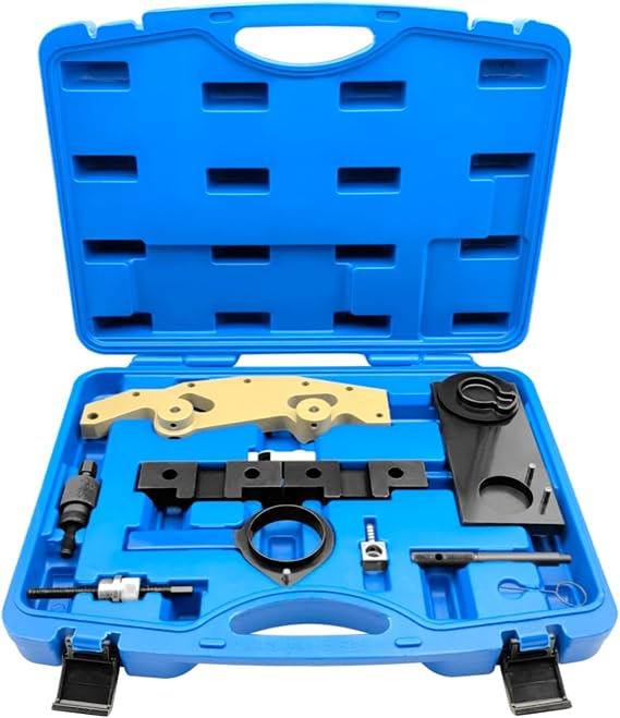 ZKTOOL Camshaft Timing Locking Tool Kit Fit for BMW 6-Cylinder M52 M52TU M54 M56 Engine,Double Vanos camshaft Locking Tool kit,Camshaft Alignment Timing Tool Kit.