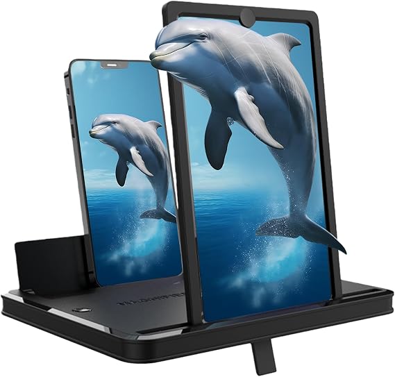 Portable Foldable Phone Screen Magnifier with Anti Blue Light Lens Smartphone Screen Amplifier to Increase Viewing Comfort