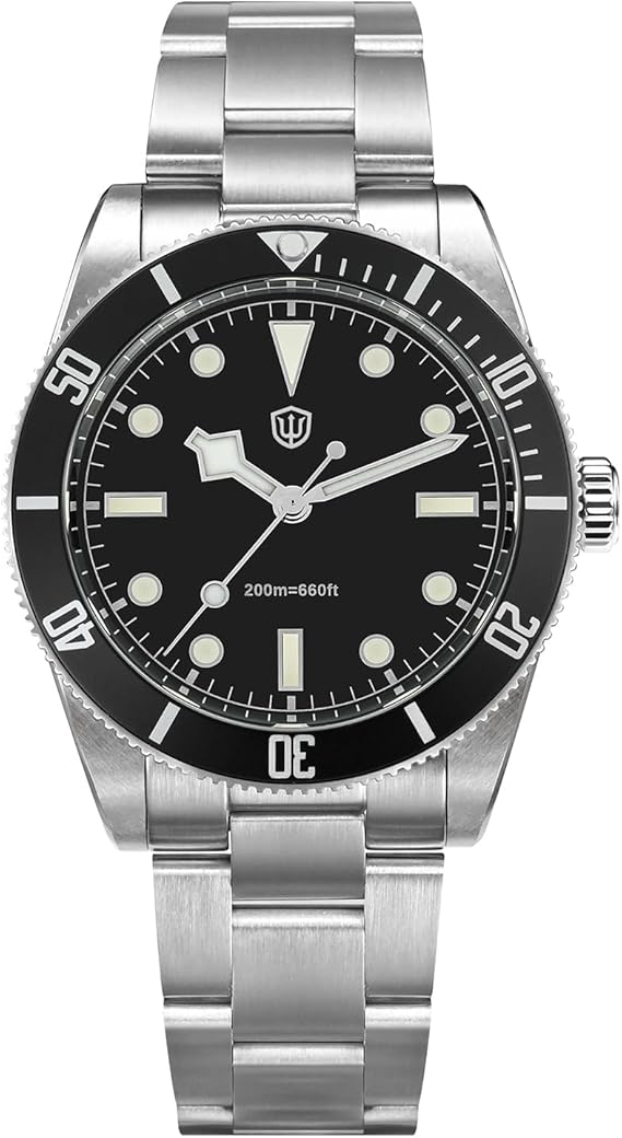 watchdives Quartz Watches WD7922 BB54 Men's Watch 37mm Sapphire Glass Luxury Wrist Watch 20Bar Diving Watches for Men
